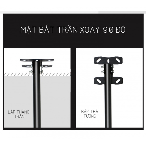 Giá treo Tivi thả trần RM510 Xoay 360 độ – Hàng nhập khẩu 24-43Inch - 4